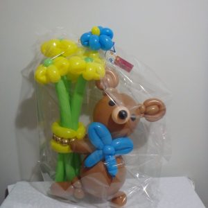 teddy bear with bouquet2